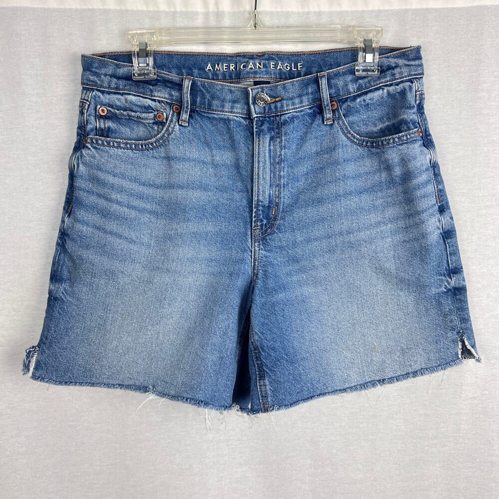 American Eagle Shorts Womens 6 Relaxed High Rise Strigid Denim Summer Capsule